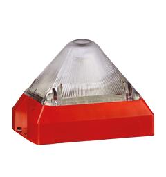 XenonStrobe PYRA PY X-M-10-R 24vDC CLEAR 10J 0,1-1Hz IP66 10-60vDC EN54-23 [red]